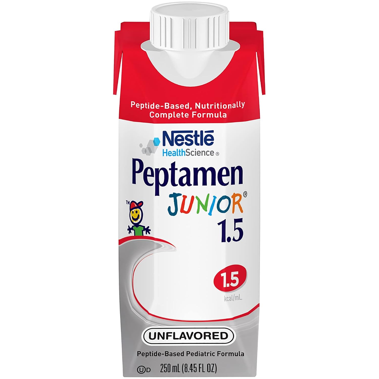 Peptamen Junior 1.5 Peptide-Based Complete Nutrition Unflavored 250 mL Carton 24 Ct