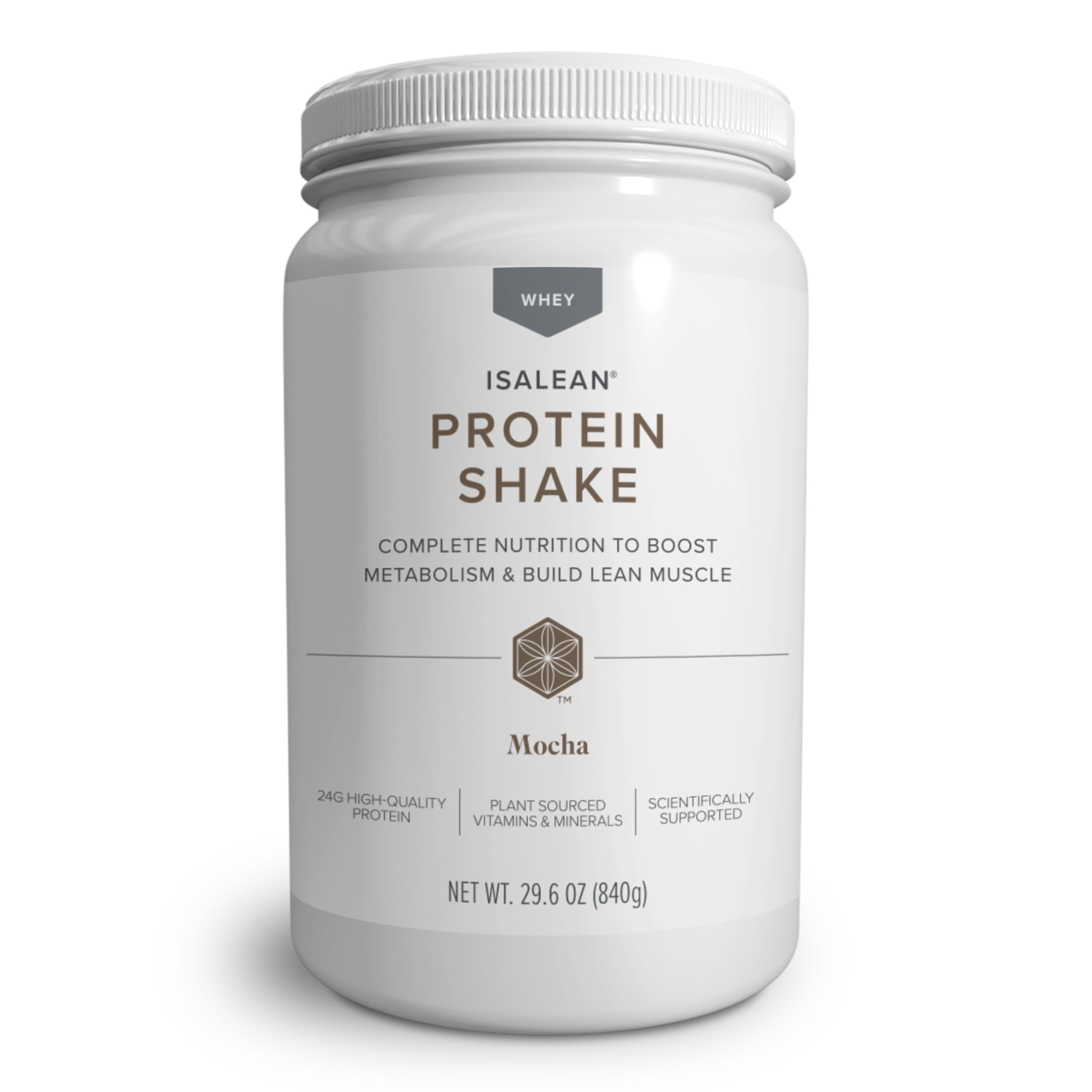 IsaLean Protein Shake Complete Superfood Meal Replacement Shake for Maintaining Healthy Weight and Lean Muscle Growth with 24 Vitamins and Minerals-29.6 oz - 14 Meal Canister Creamy Dutch Chocolate