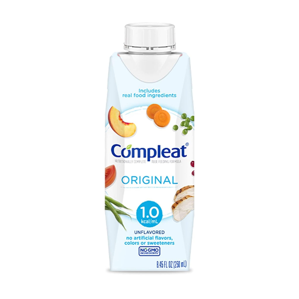 Nestle Compleat Original Tube Feeding Formula Unflavored 8.45 oz Carton 24 Ct