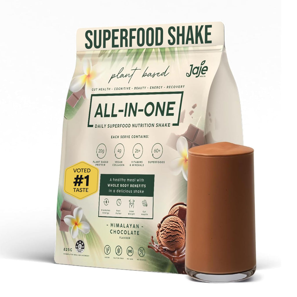 All-in-One Superfood Protein Shake | Complete Superfood Shake | 60+ Superfoods, 20g Grass-Fed Whey Protein | Collagen & Colostrum. Probiotics | Low Carb Shake (Whey Choco)