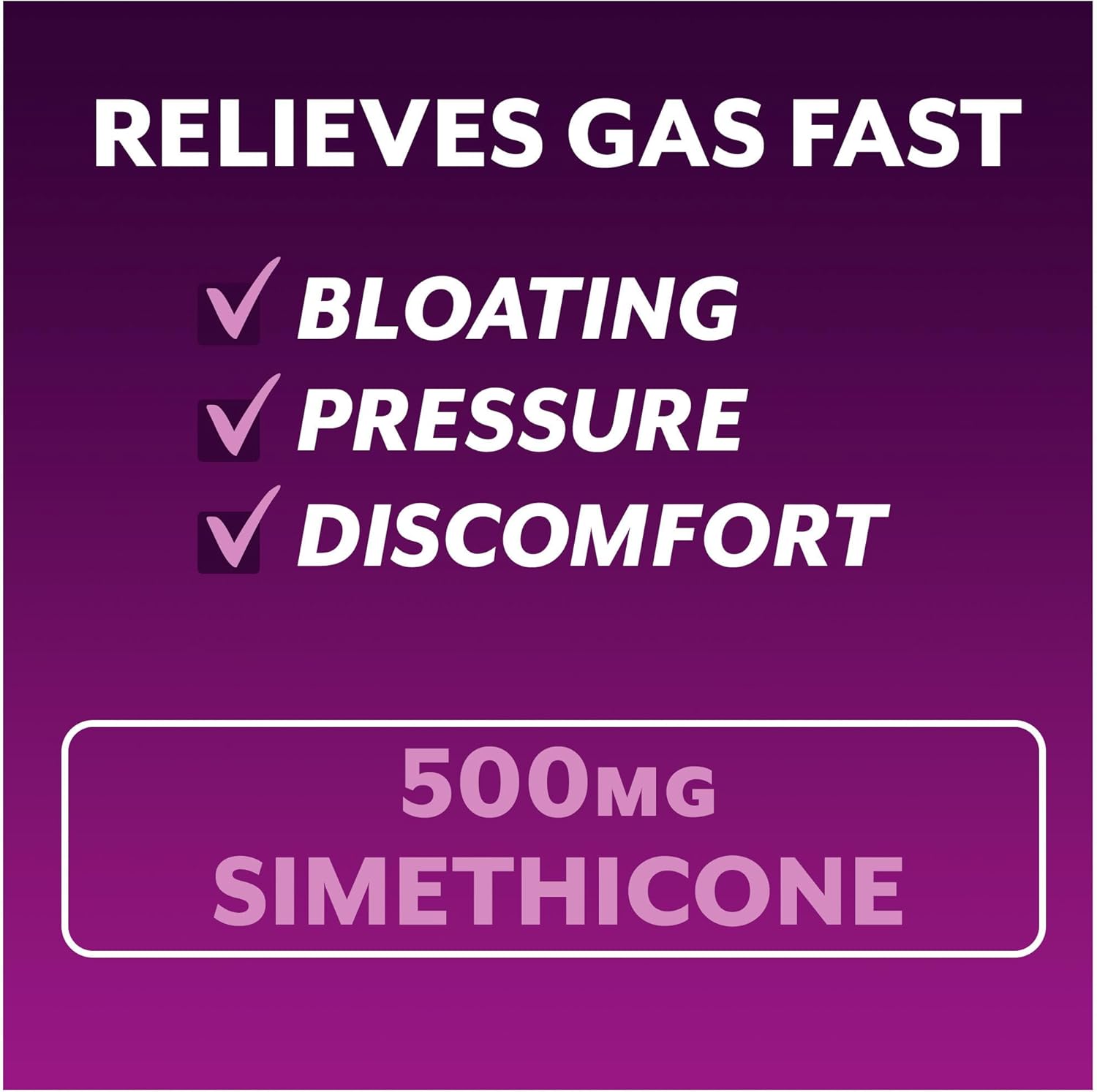 Phazyme Ultimate Strength Anti-Gas 500 mg Simethicone Gas Relief for Adults, Fast Gels Quickly Ease Bloating, Pressure and Discomfort, 20 Count