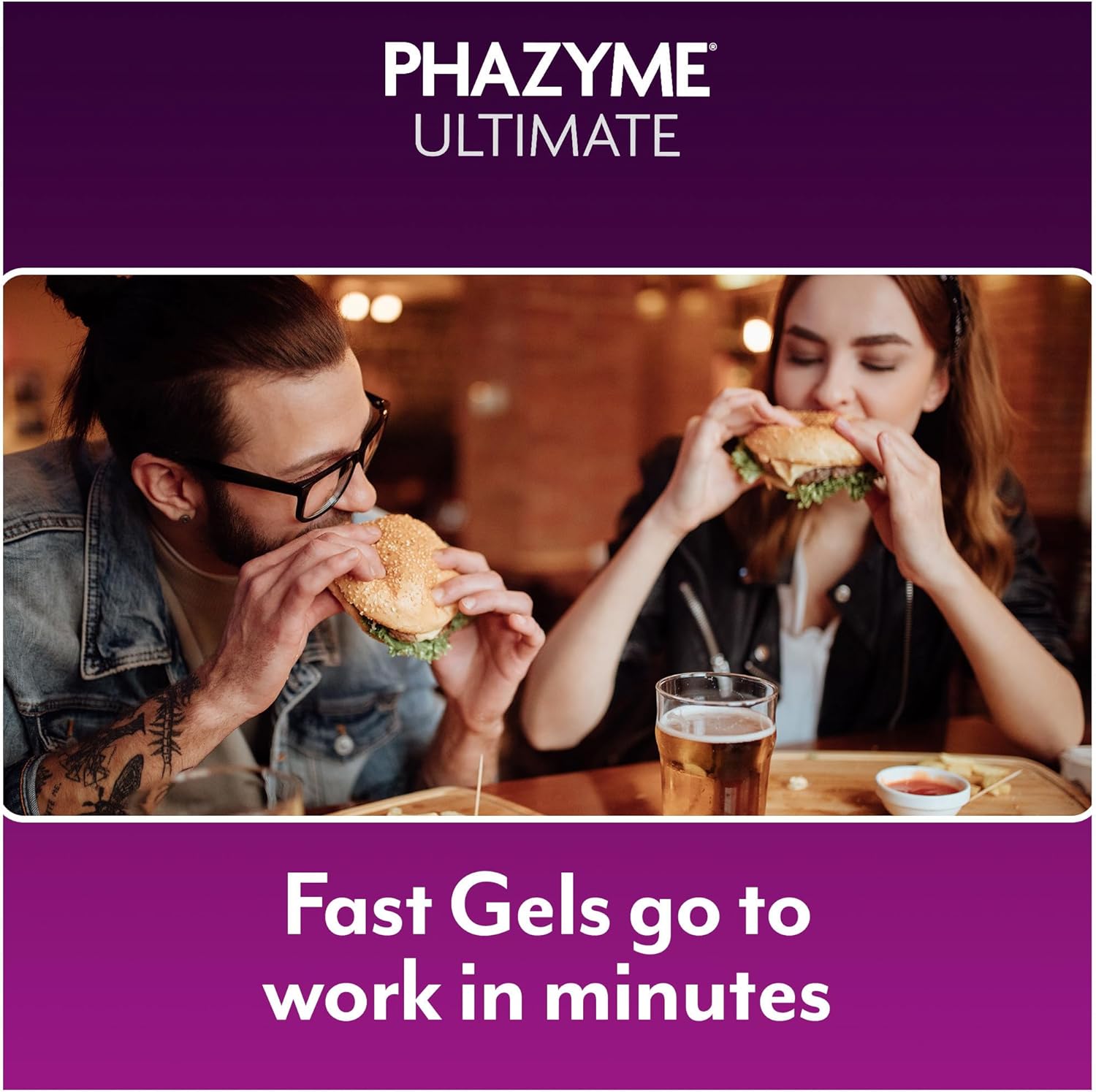 Phazyme Ultimate Strength Anti-Gas 500 mg Simethicone Gas Relief for Adults, Fast Gels Quickly Ease Bloating, Pressure and Discomfort, 20 Count