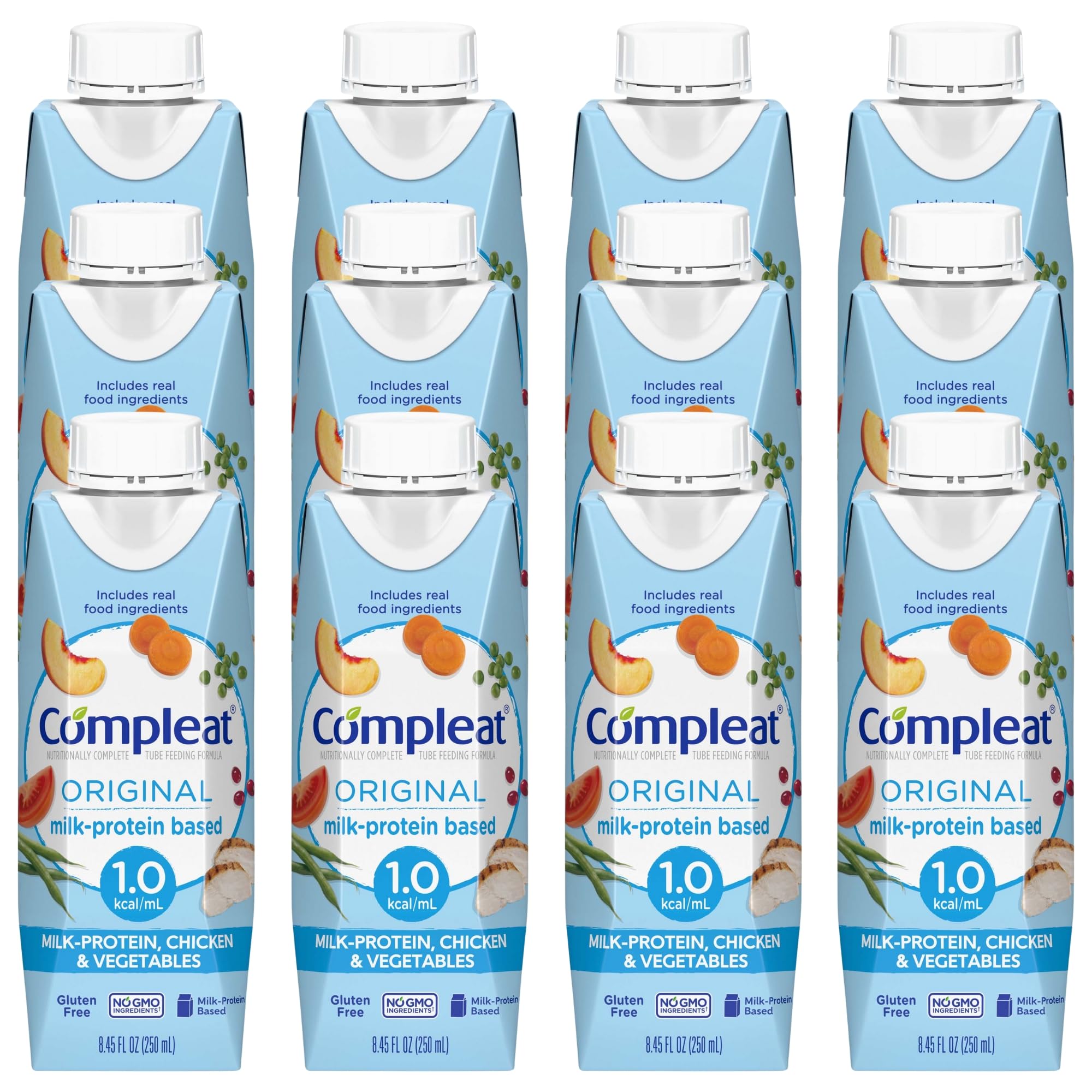 Nestle Compleat Original Tube Feeding Formula Unflavored 8.45 oz Carton 24 Ct