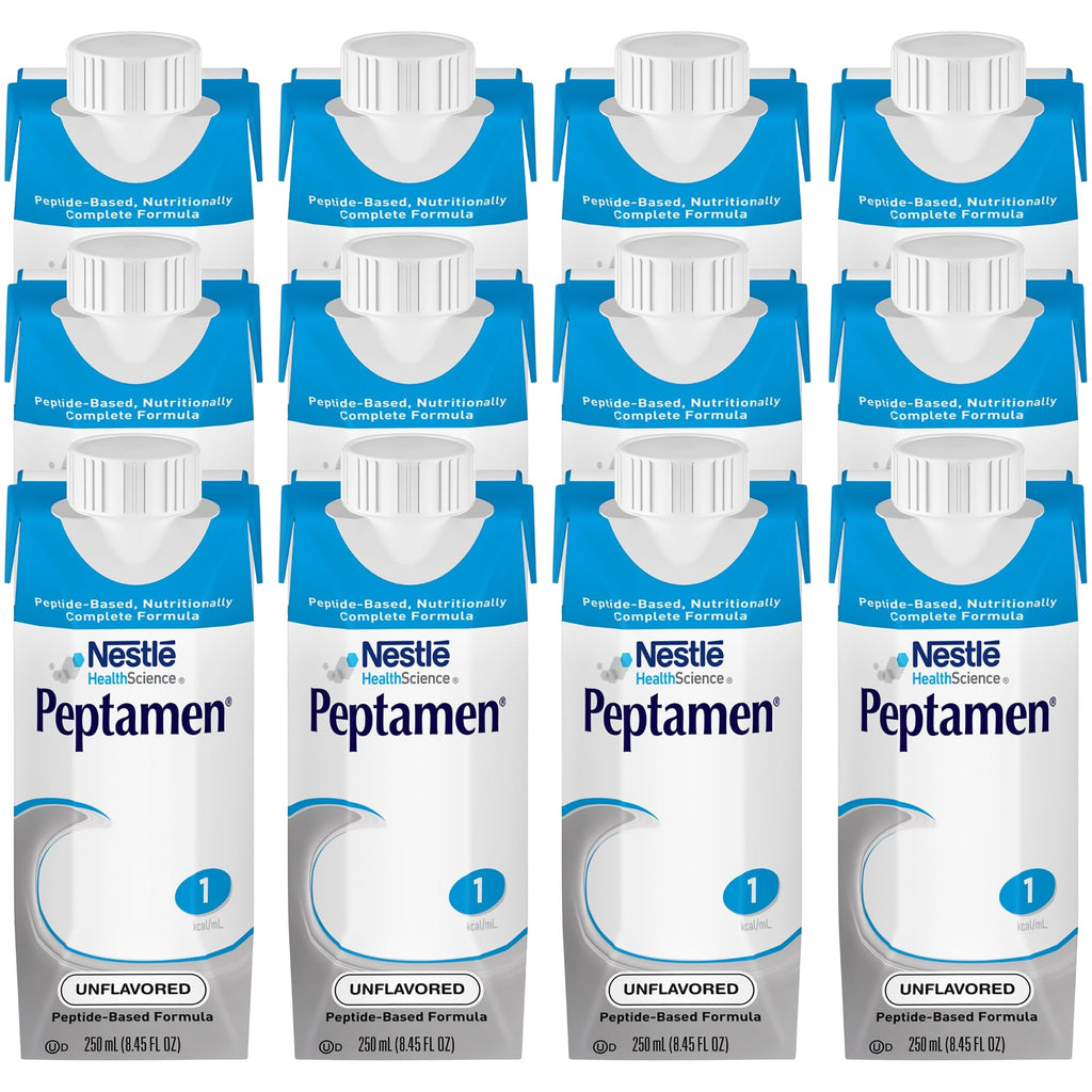 Nestle Peptamen Tube Feeding Formula Unflavored 250 mL Carton 24 Ct