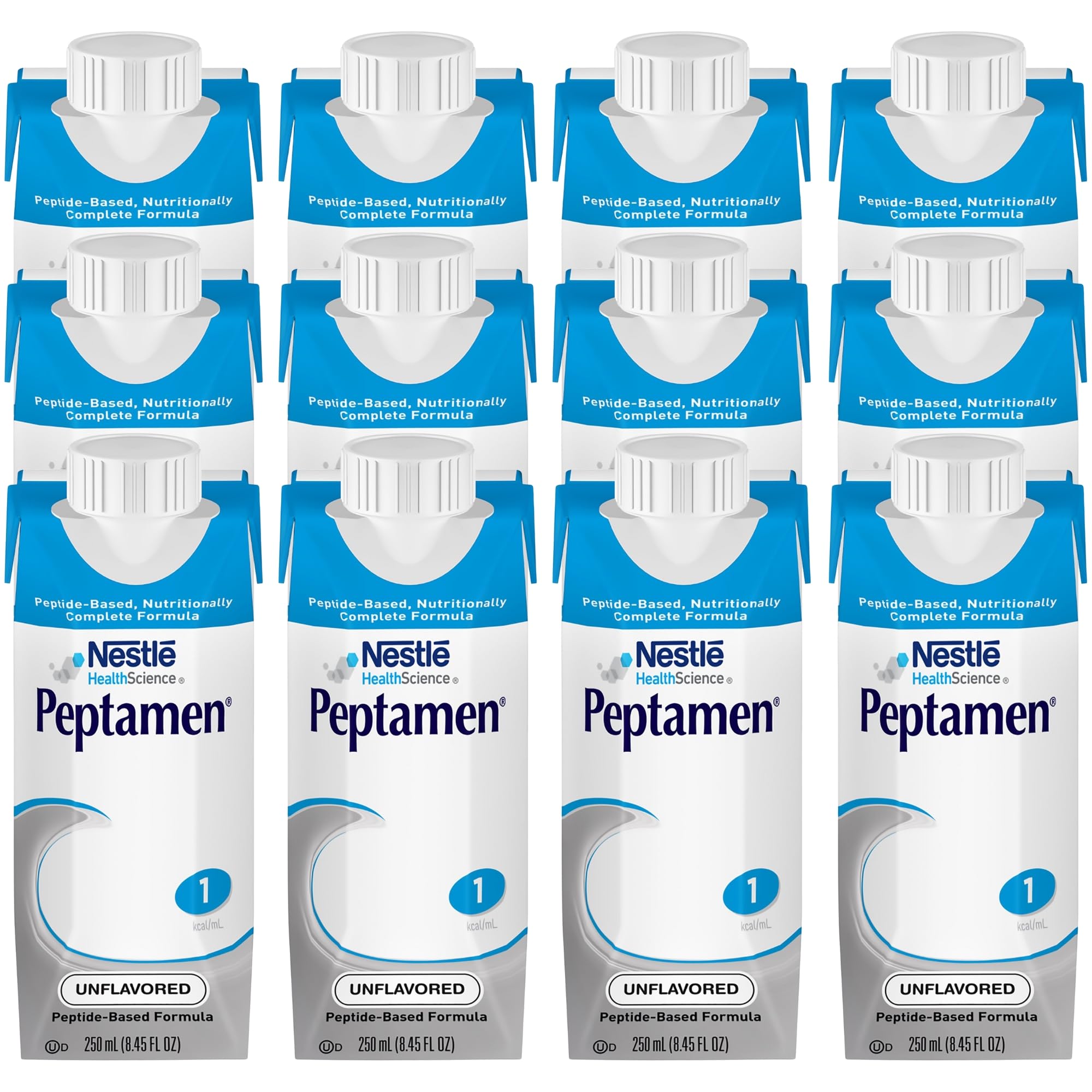 Nestle Peptamen Tube Feeding Formula Unflavored 250 mL Carton 24 Ct