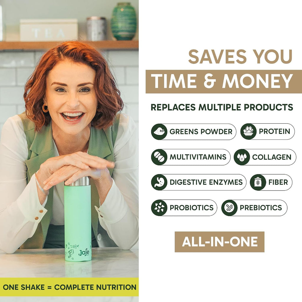 All-in-One Superfood Protein Shake | Complete Superfood Shake | 60+ Superfoods, 20g Grass-Fed Whey Protein | Collagen & Colostrum. Probiotics | Low Carb Shake (Whey Choco)