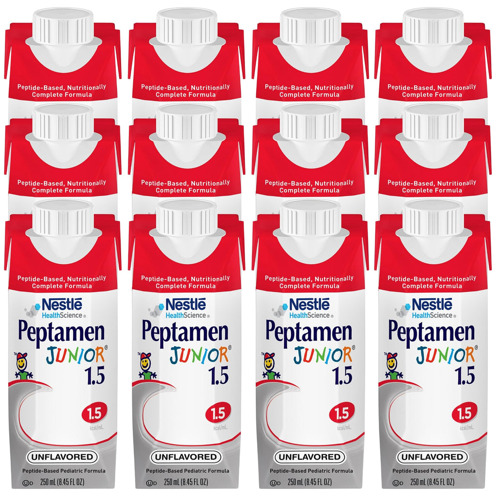 Peptamen Junior 1.5 Peptide-Based Complete Nutrition Unflavored 250 mL Carton 24 Ct