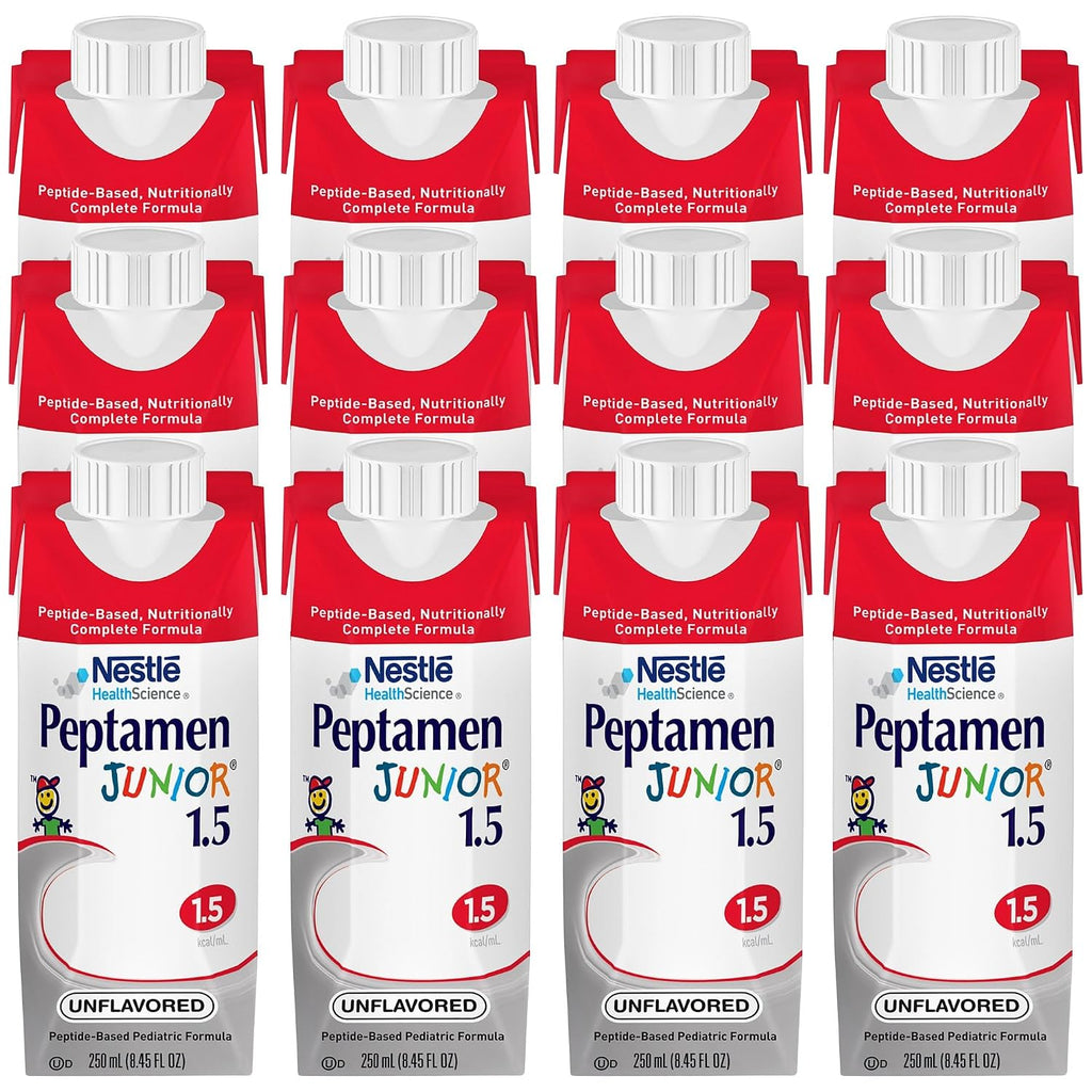 Peptamen Junior 1.5 Peptide-Based Complete Nutrition Unflavored 250 mL Carton 24 Ct