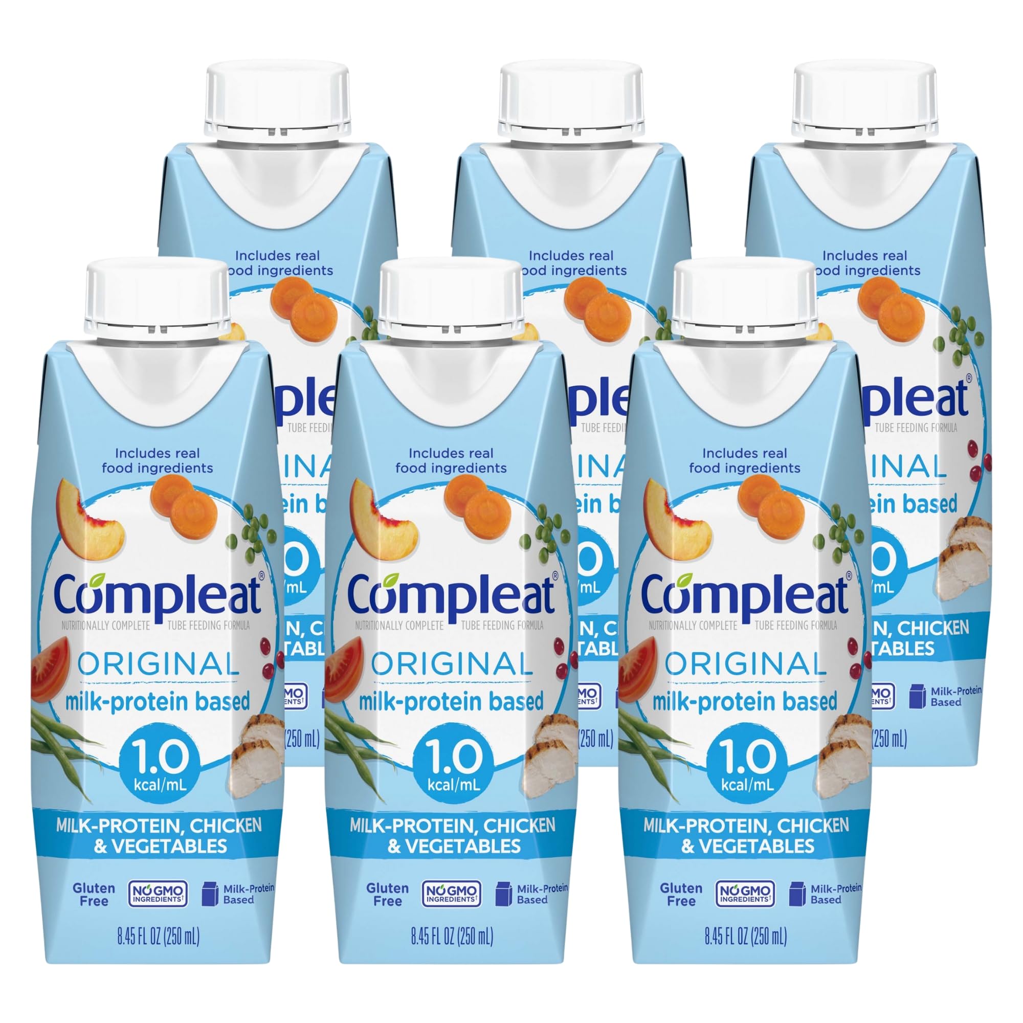 Nestle Compleat Original Tube Feeding Formula Unflavored 8.45 oz Carton 24 Ct